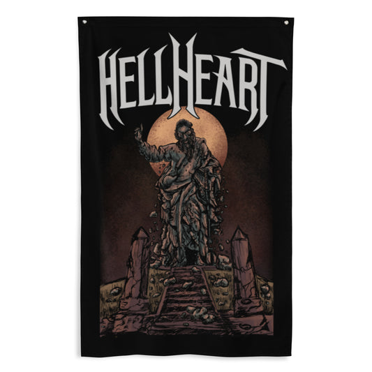 When Monuments Fall Wall Flag